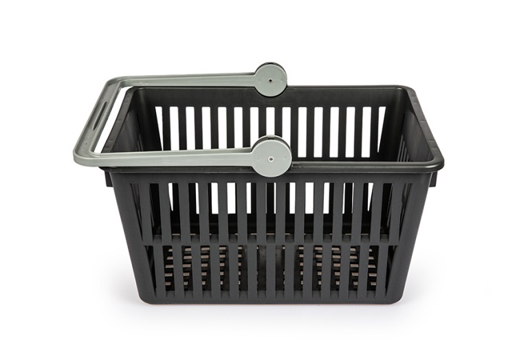 Einkaufskorb, anthrazit, Recycling
