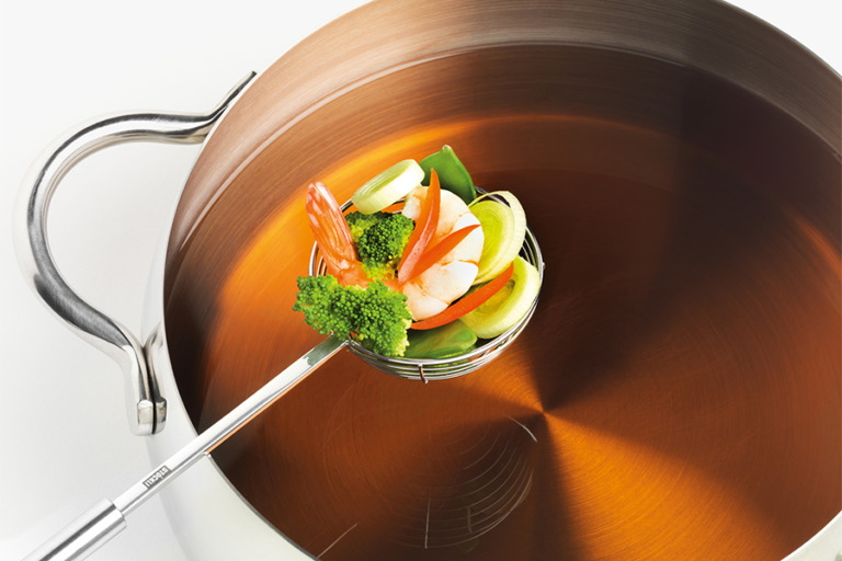 Sieb für Fischfondue