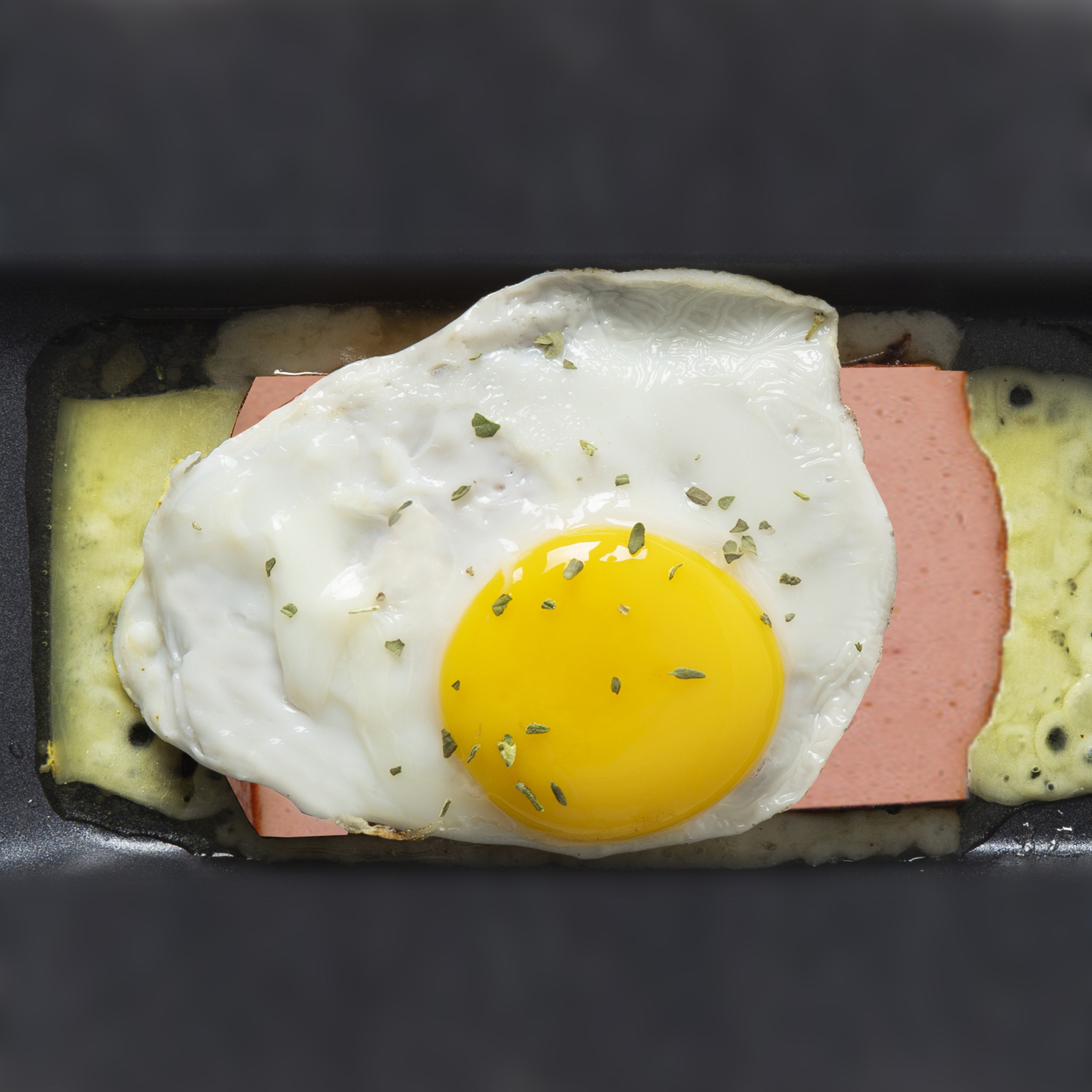 Fleischkäse mit Ei