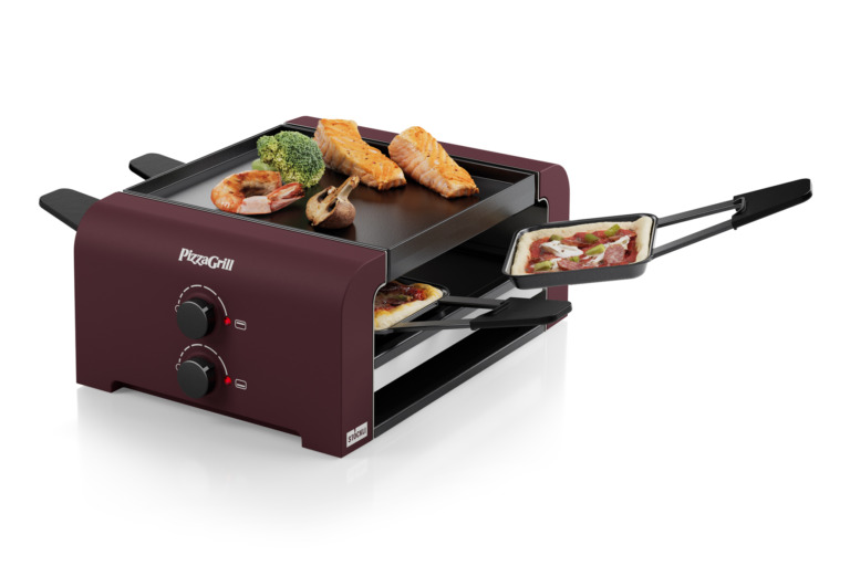 PizzaGrill 4 Merlot red, VDE