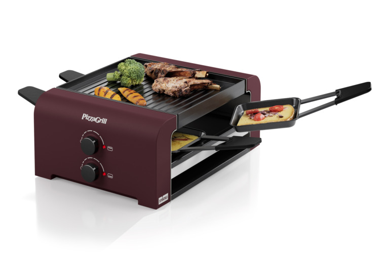 PizzaGrill 4 Merlot red, VDE