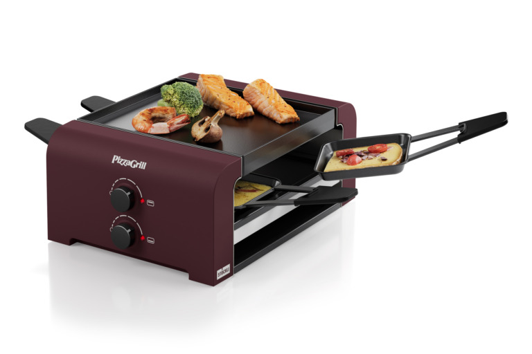 PizzaGrill 4 Merlot red, VDE