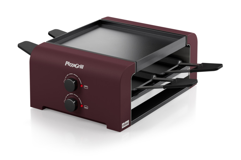 PizzaGrill 4 Merlot red, VDE