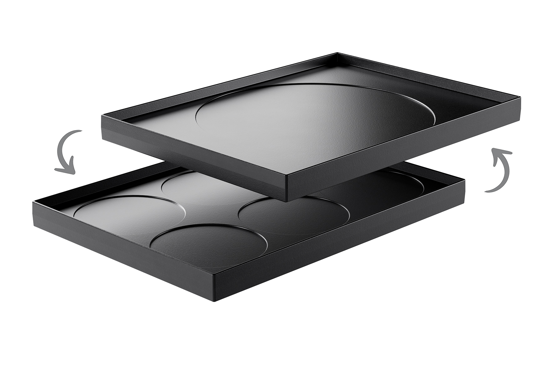 Reversible crêpe plate for PizzaGrill 6
