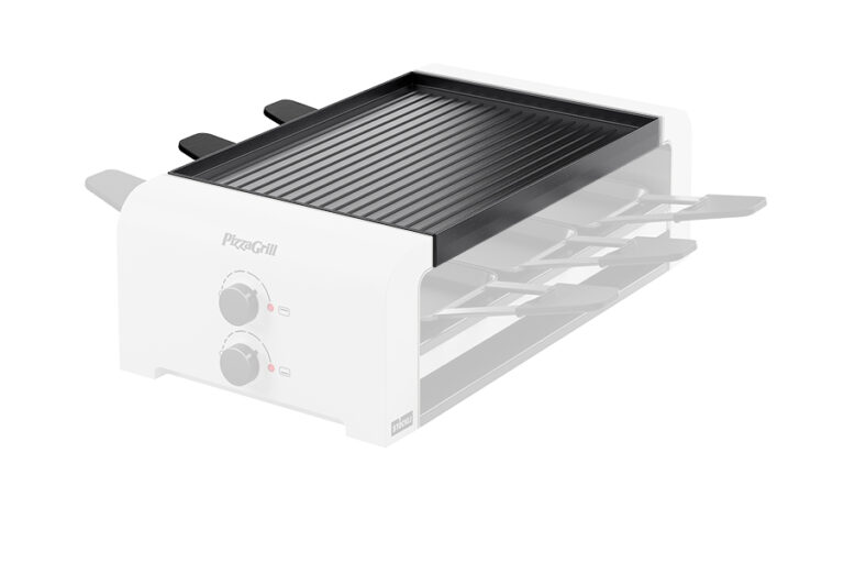 Reversible grill plate for PizzaGrill 6