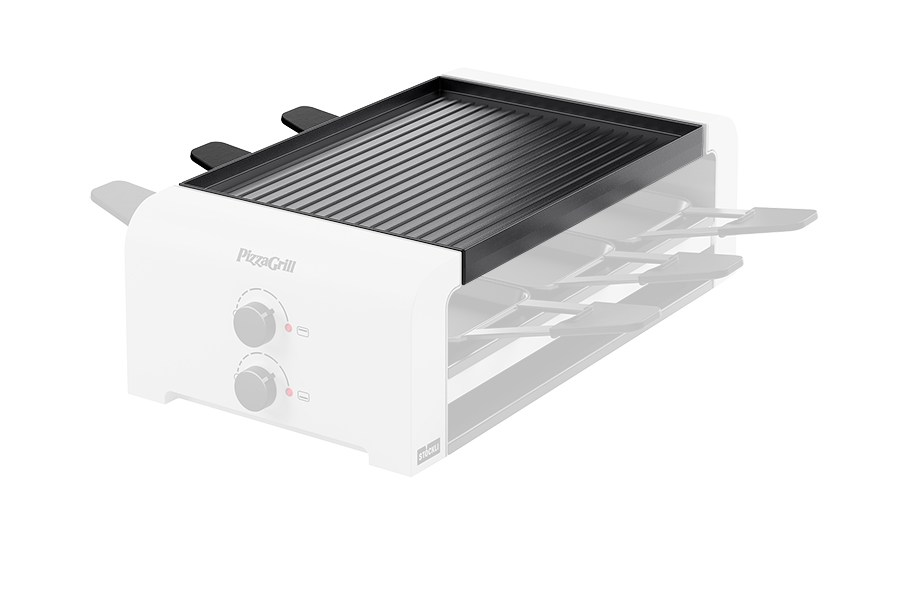 Reversible grill plate for PizzaGrill 6