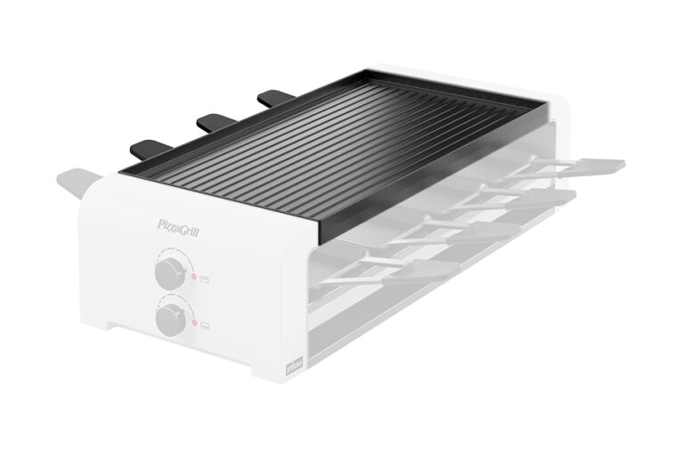 Reversible grill plate for PizzaGrill 8